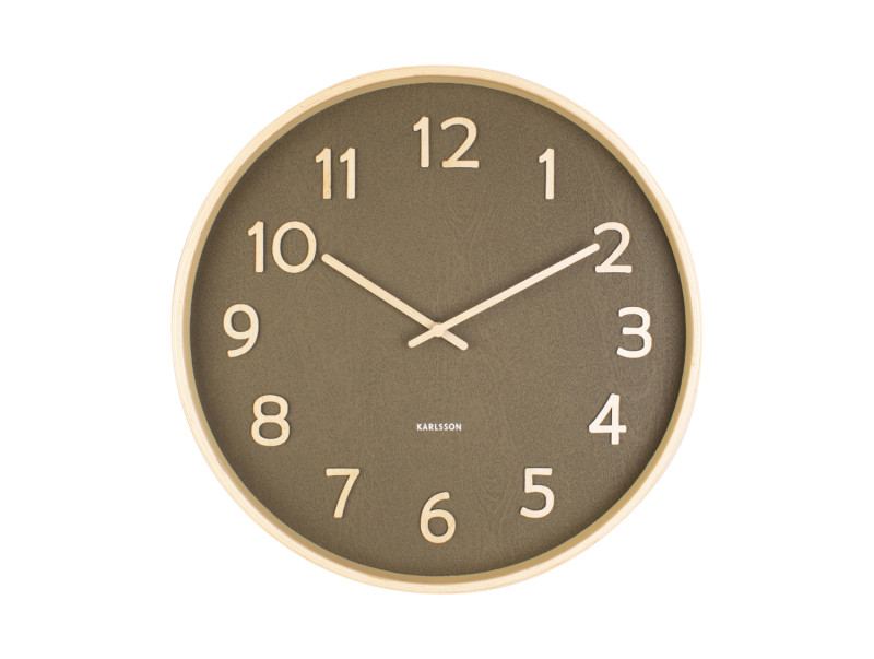 Wall Clock Pure Wood Grain Medium KA5852BK Black