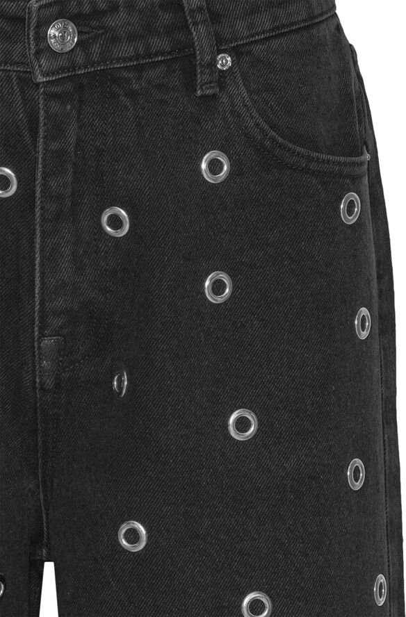 ROTATE Birger Christensen HIGH RISE JEANS Dark grey denim