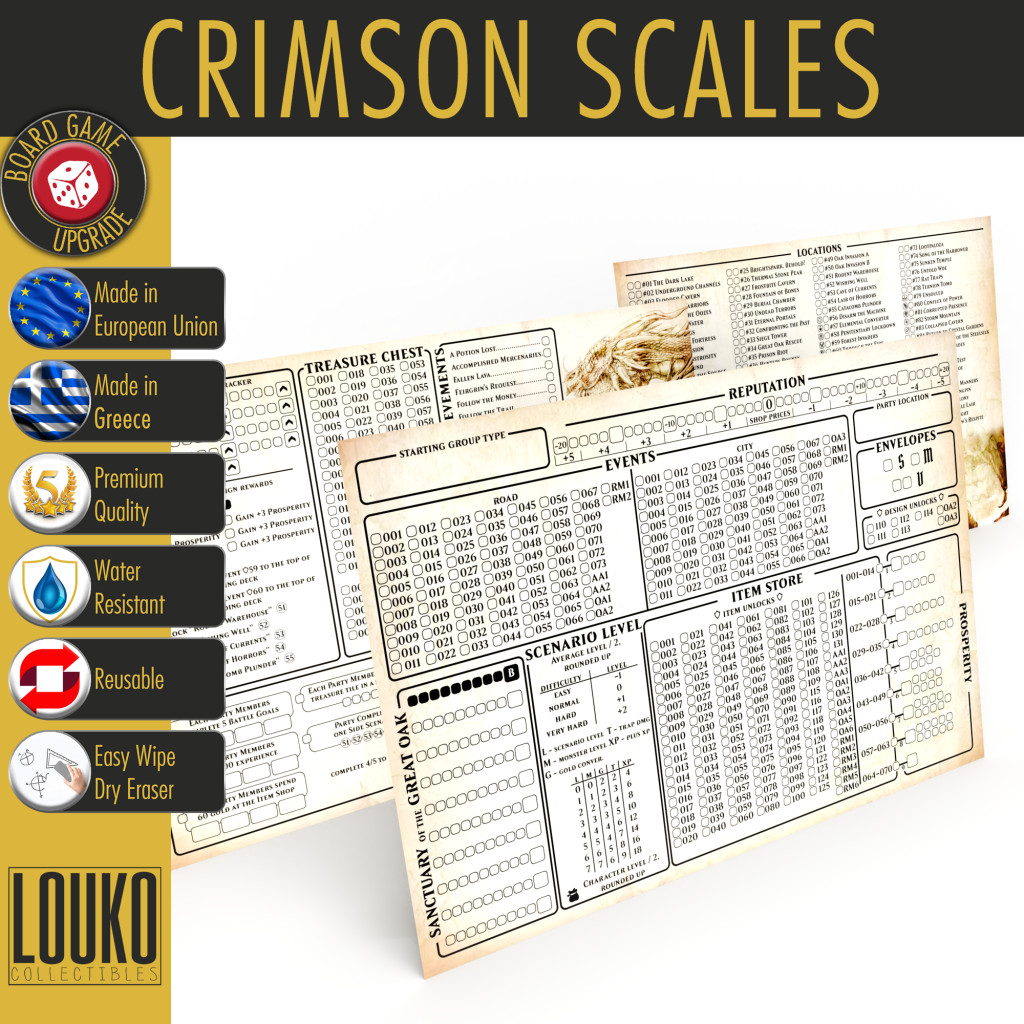 Journaux de campagne réinscriptibles pour Crimson Scales
