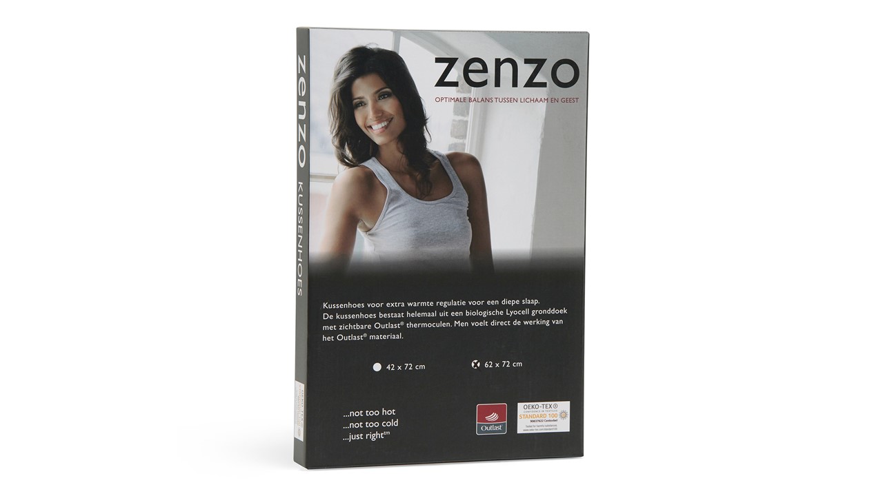 Kussensloop Zenzo wit