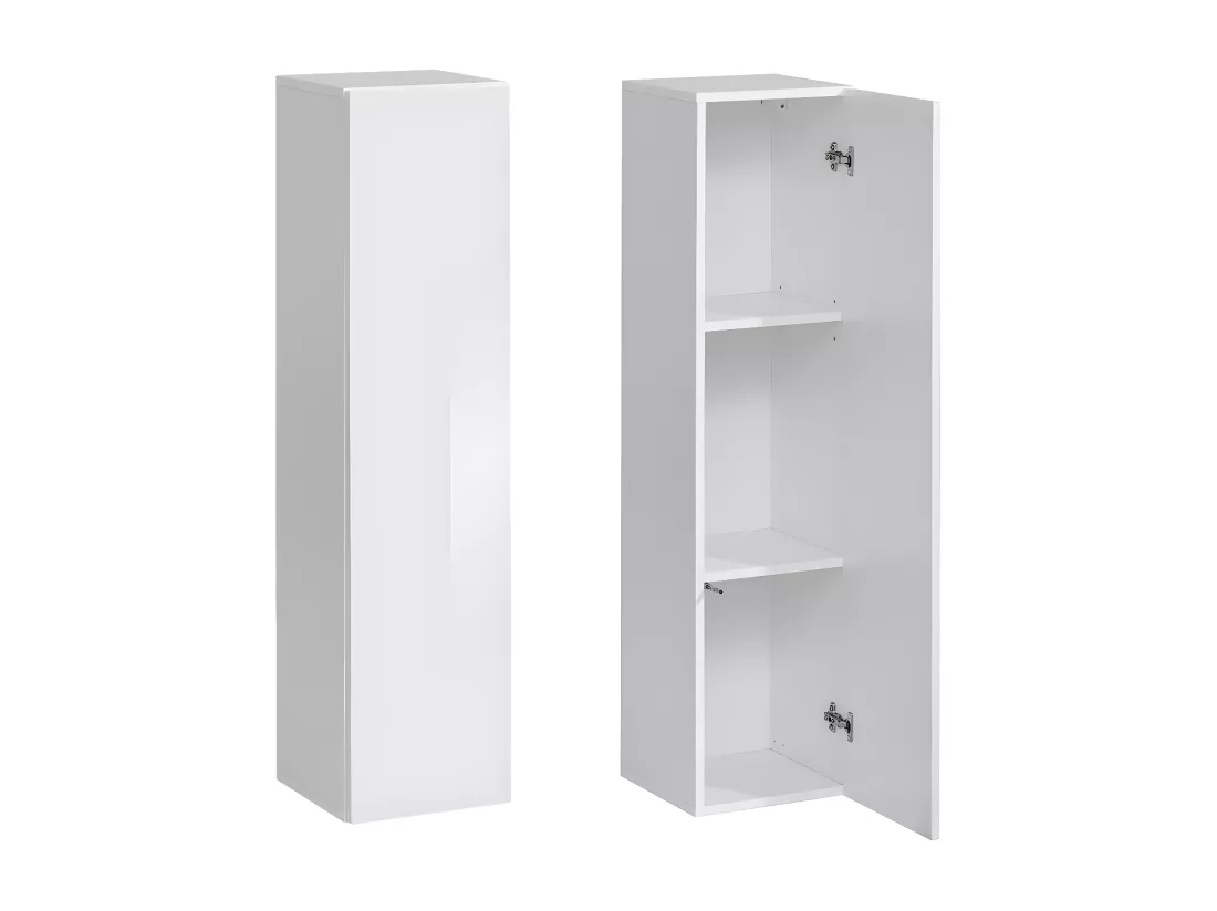 Colonne suspendue moyen modèle coloris blanc pour salon collection SWITCH.