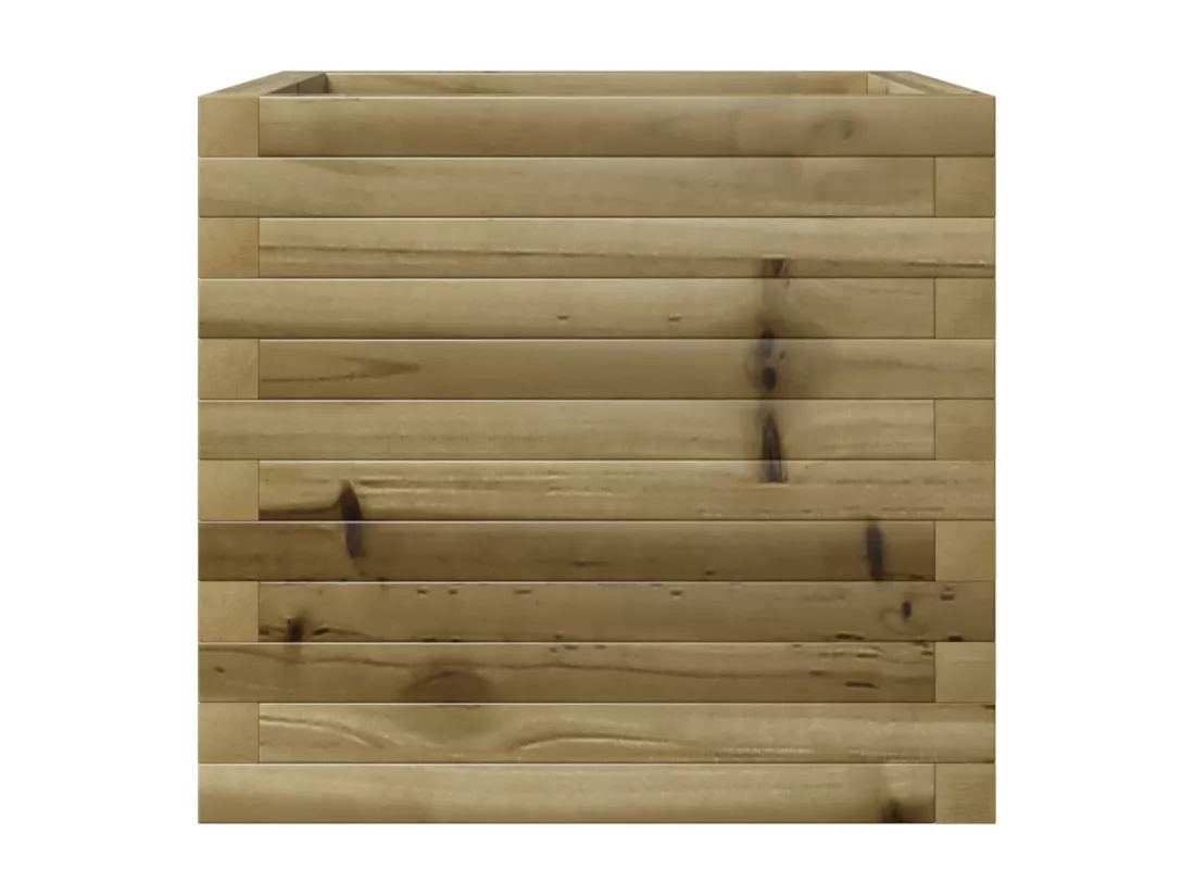Jardinière bac lit surélevé bois marron 50 x 50 x 45.5 cm 02_0037635
