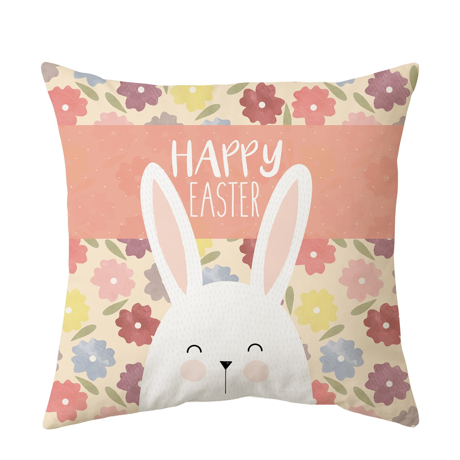 (2er Set) 45x45cm Kissen Bezug Ostern Home Deko Kissenhülle - Design 4