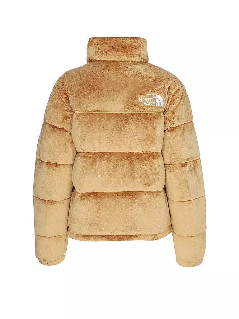 THE NORTH FACE Daunensteppjacke in Felloptik NUPTSE camel