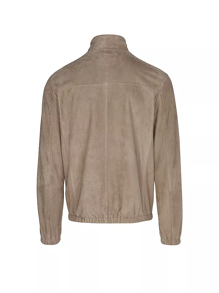ELEVENTY Lederjacke hellbraun