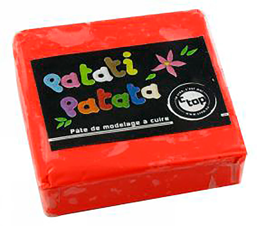 Pâte de modelage à cuire rouge 50g