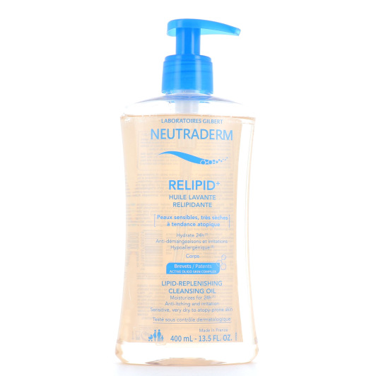 Huile lavante relipidante Relipid+ Neutraderm