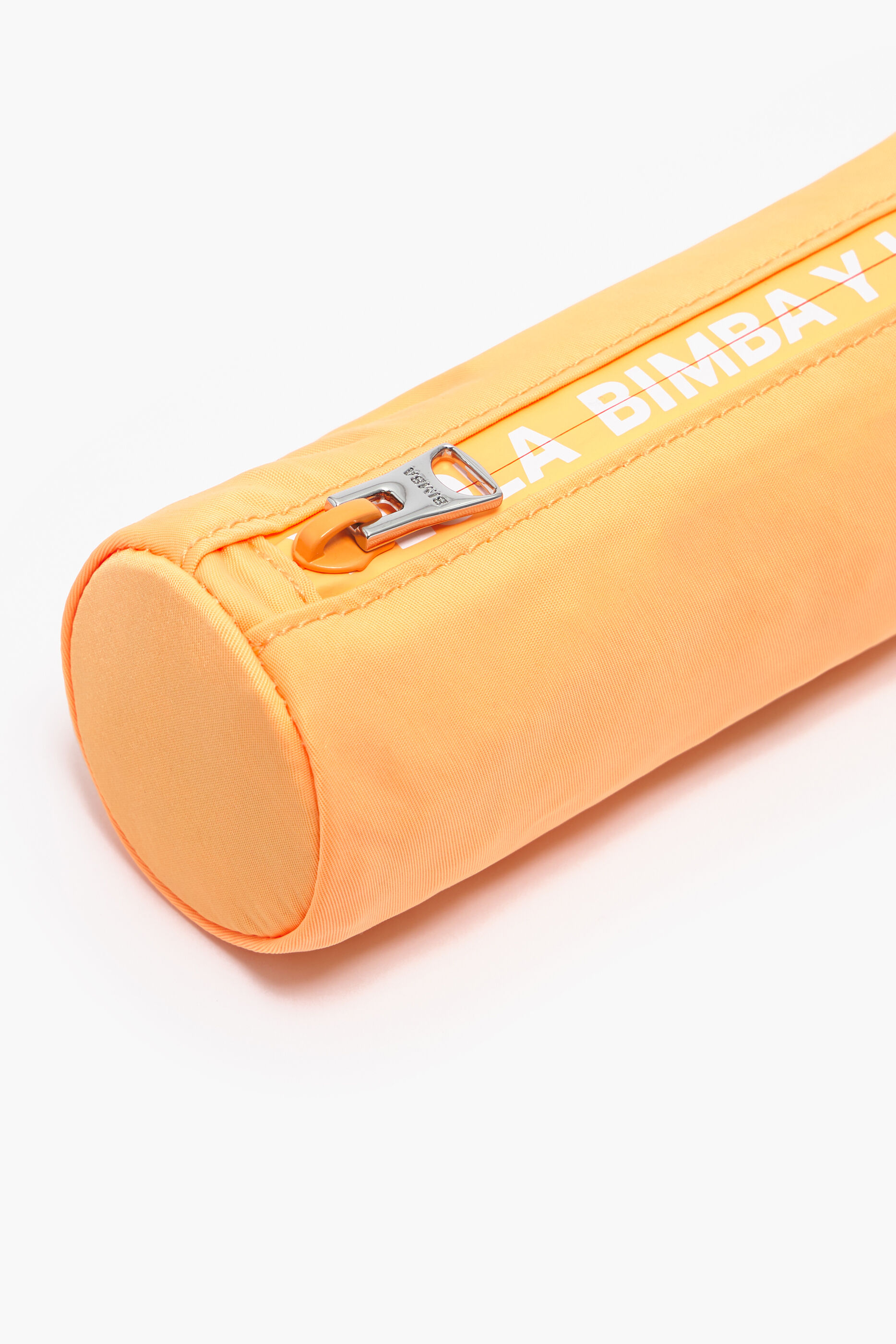 Estojo cilíndrico de nylon laranja