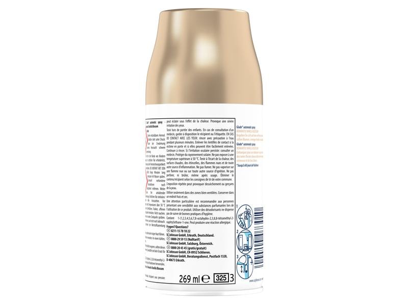 Glade Automatic Spray Romantic Vanilla Blossom Nachfüller 2 Automatischer Lufterfrischer Nachfüller