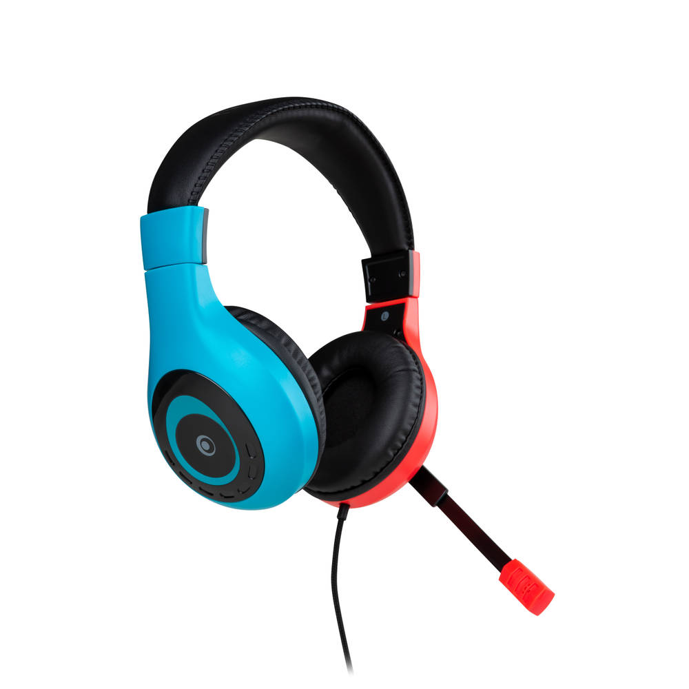 Bigben Nintendo Switch gaming headset - rood/blauw