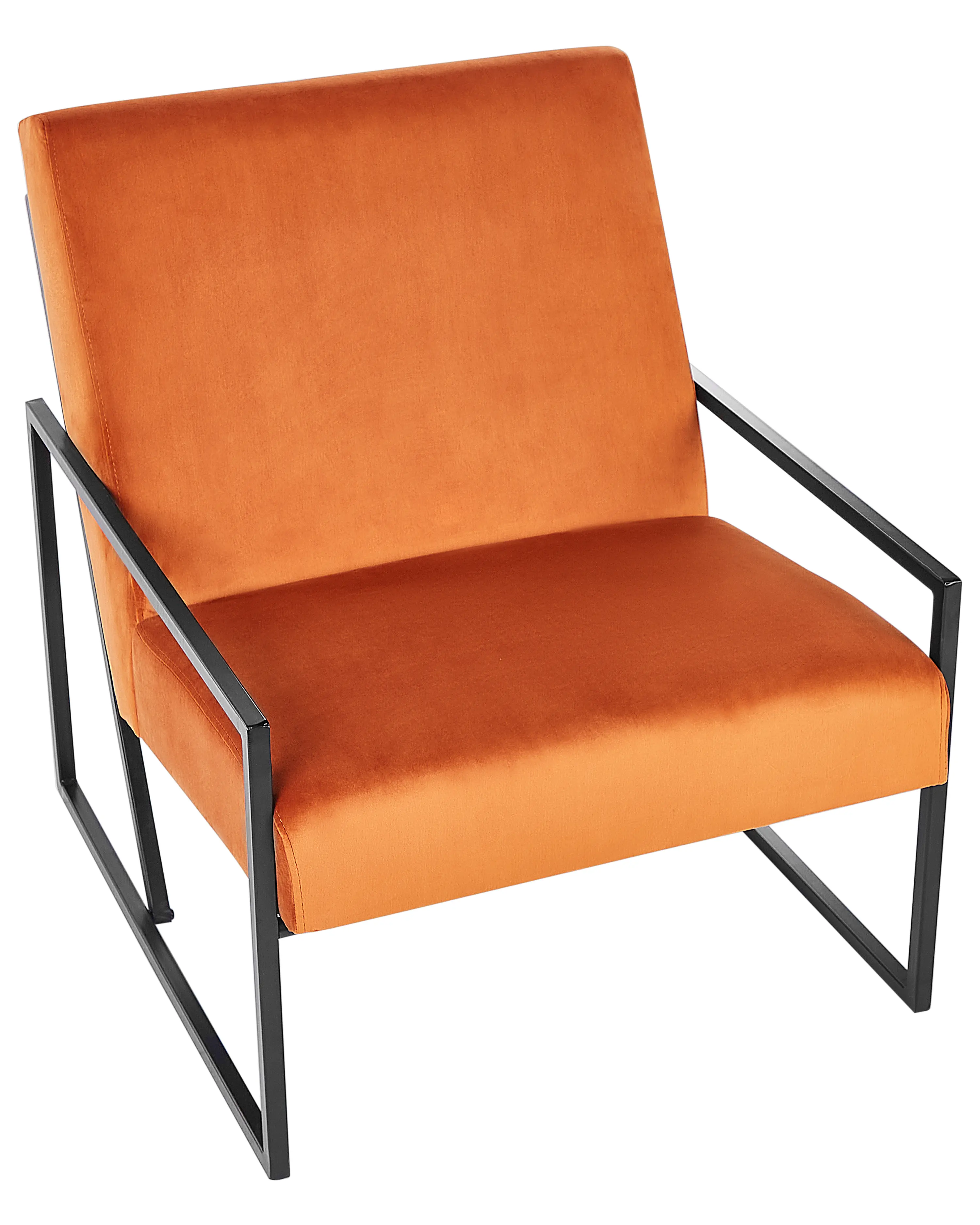 Fauteuil DELARY Fluweel Oranje