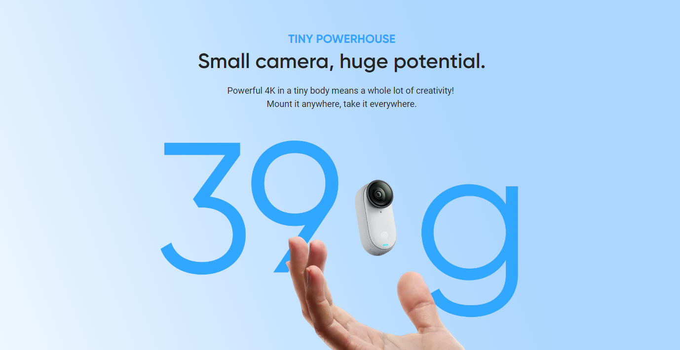 Insta360 - GO 3S 64GBDet Ultimative Mini POV-Kamera til Eventyr i Lommeformat