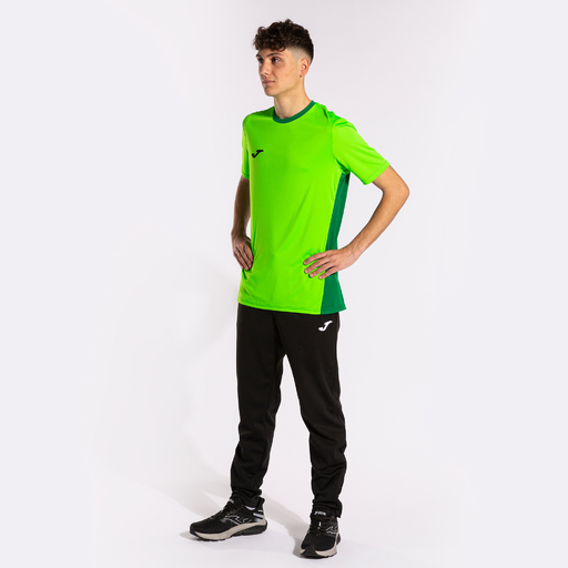 Camiseta Joma Winner II de manga curta verde fluorescente