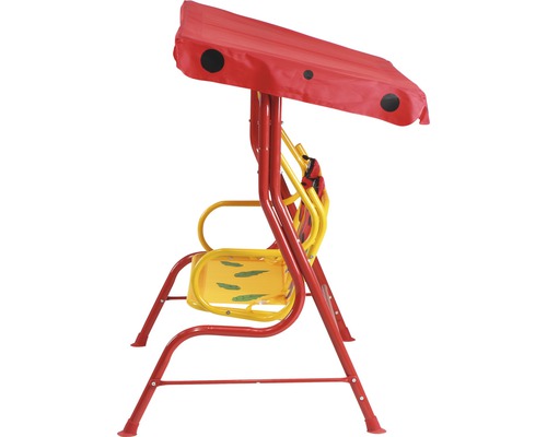 Kinderschommel Hollywood Siena Garden 77 x 117 x 107 cm Textielstof 2-zits rood