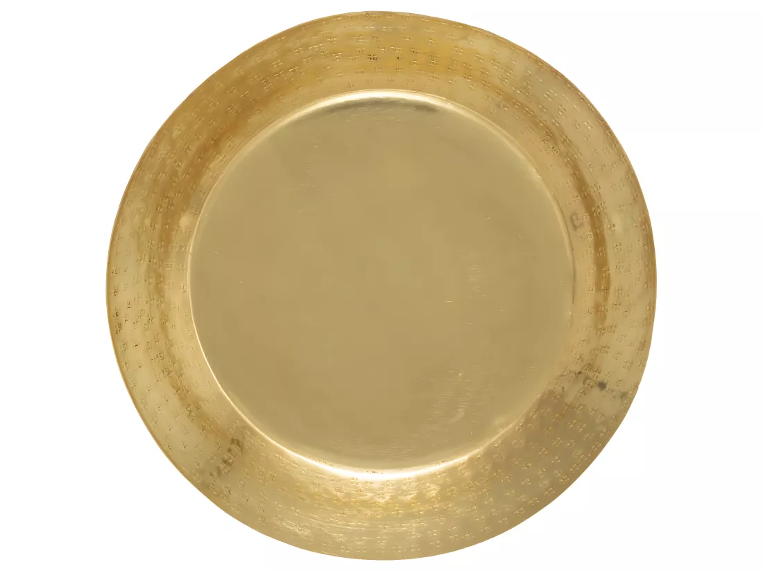 Plateau Gravé Gypsy en Métal x 2 - Atmosphera