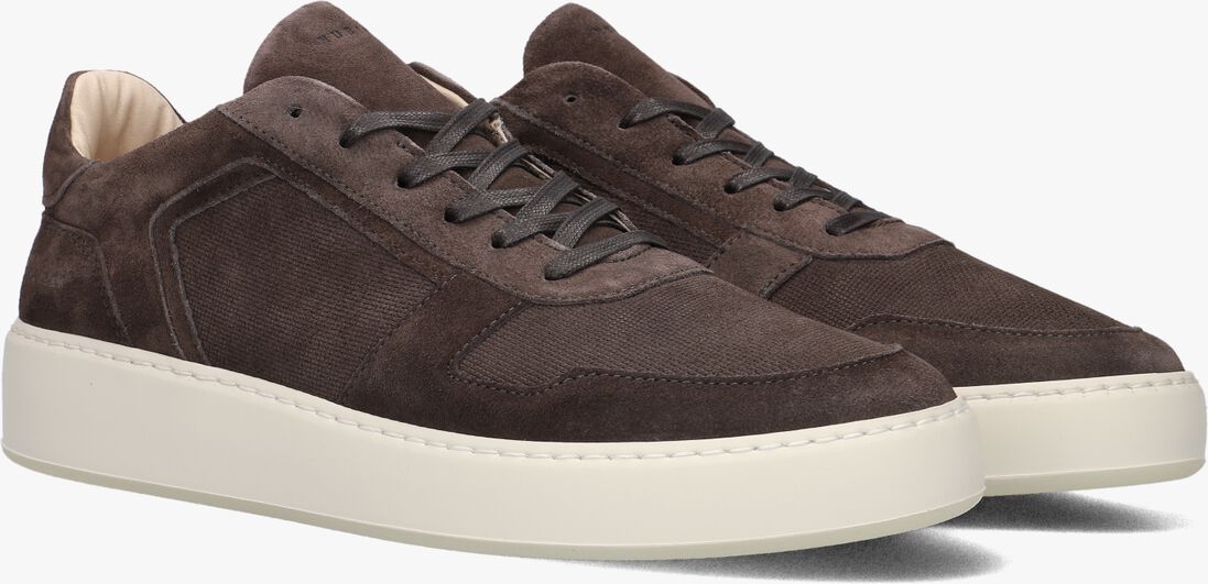 bruine nubikk lage sneakers jiro luca