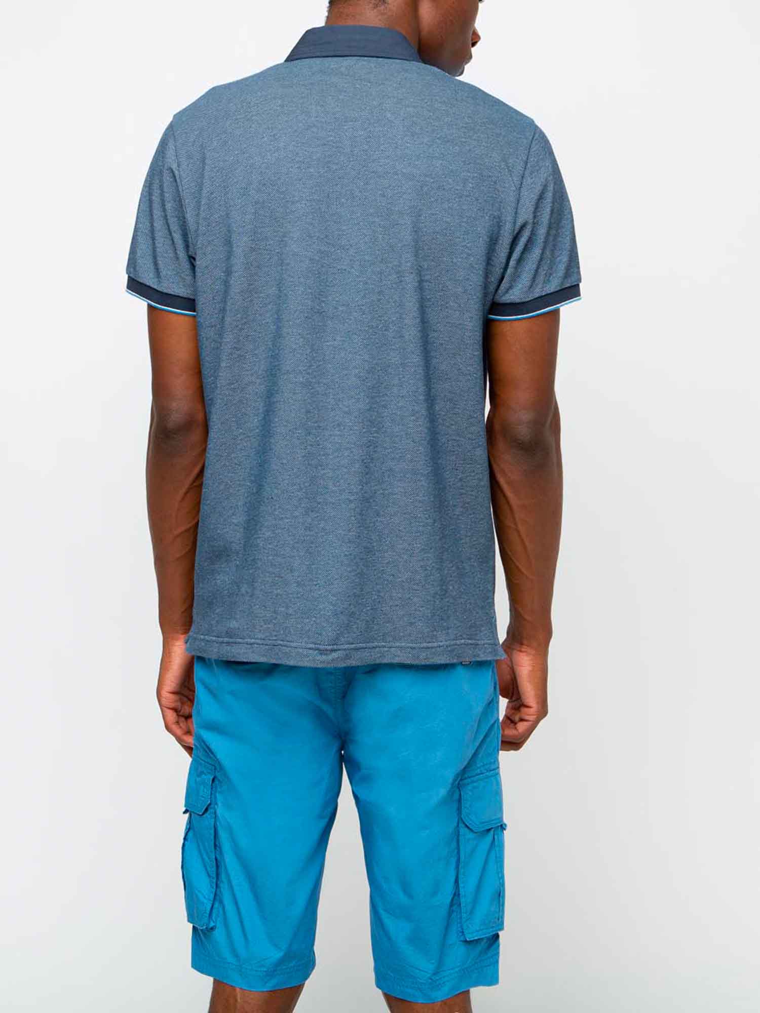 Polo Homme Manches Courtes Coton Navy