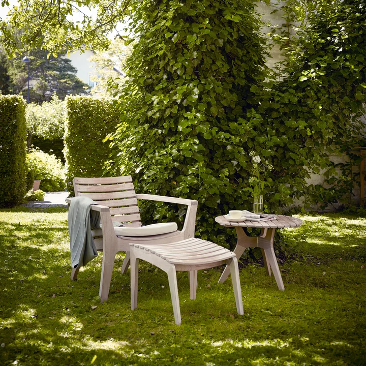 Fritz Hansen - Skagerak Regatta Lounge Hocker, Teak