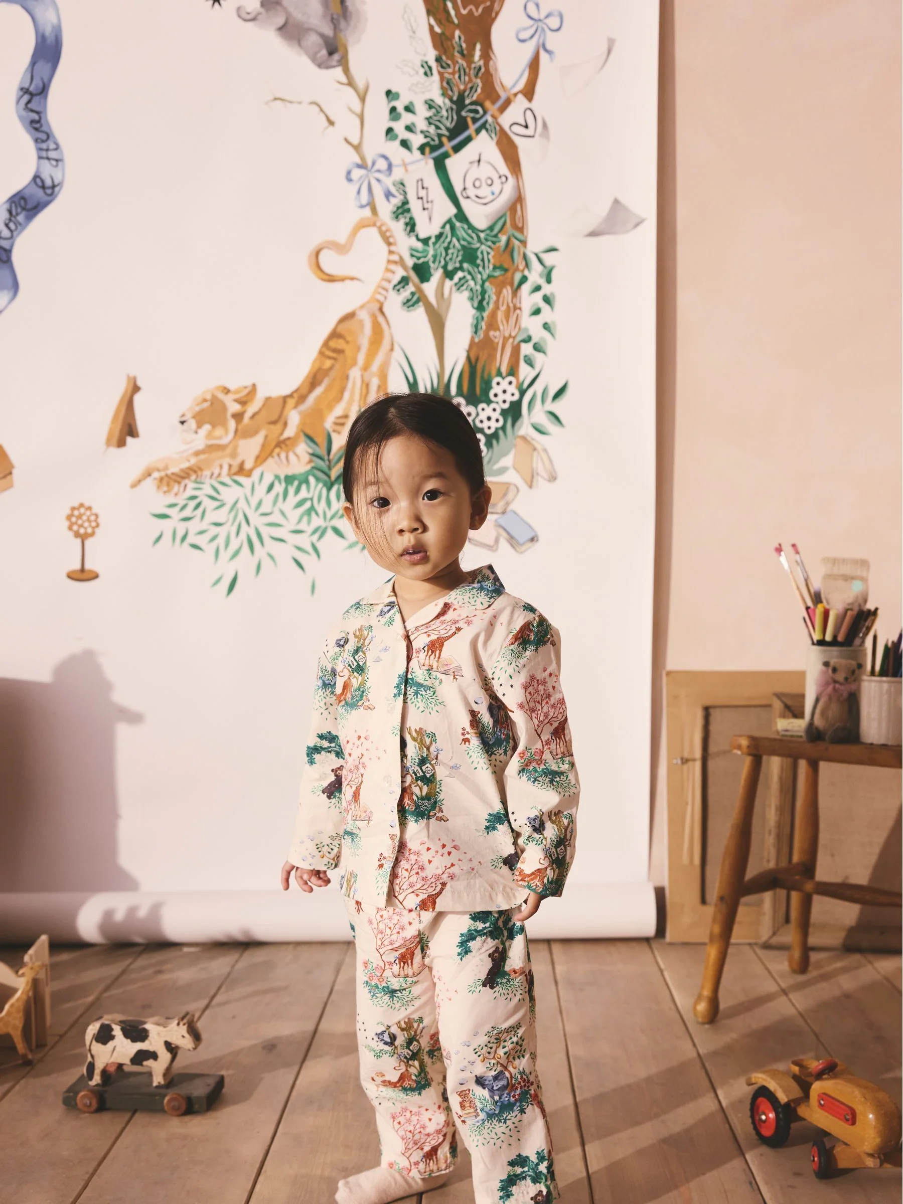 Crème - Cath Kidston Great Ormond Street Button Through Pyjamas