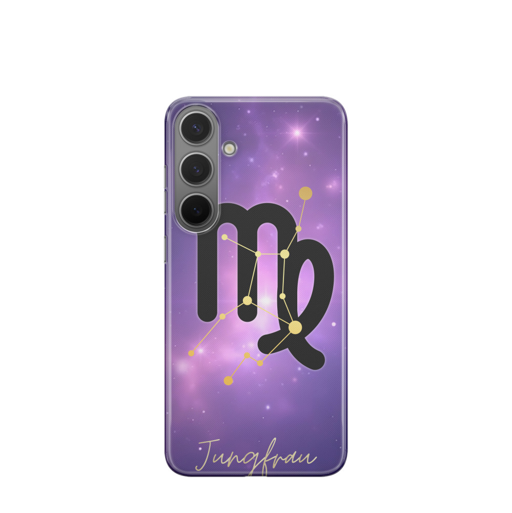 Samsung Galaxy S24 Plus Gummi Hülle Jungfrau 1 - Lila-Violett