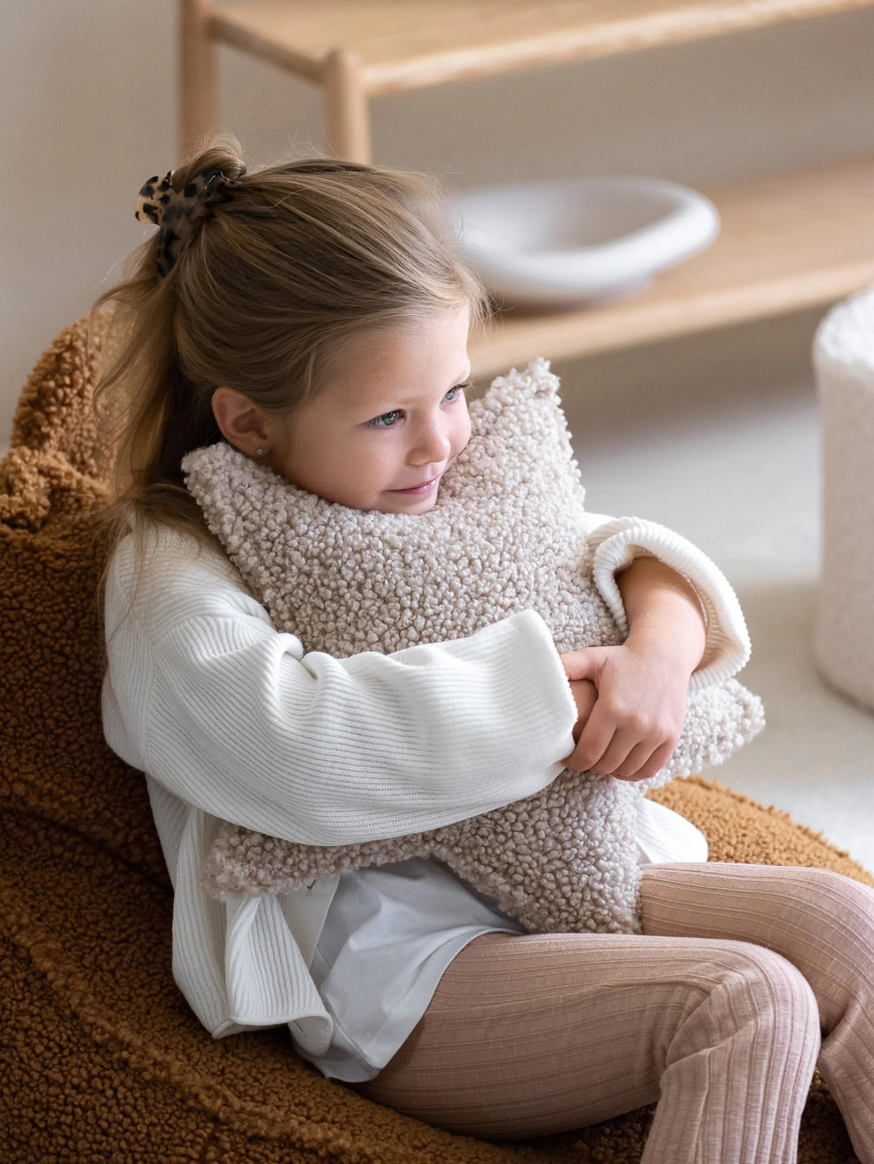 Kinderen teddy knuffelkussen Star