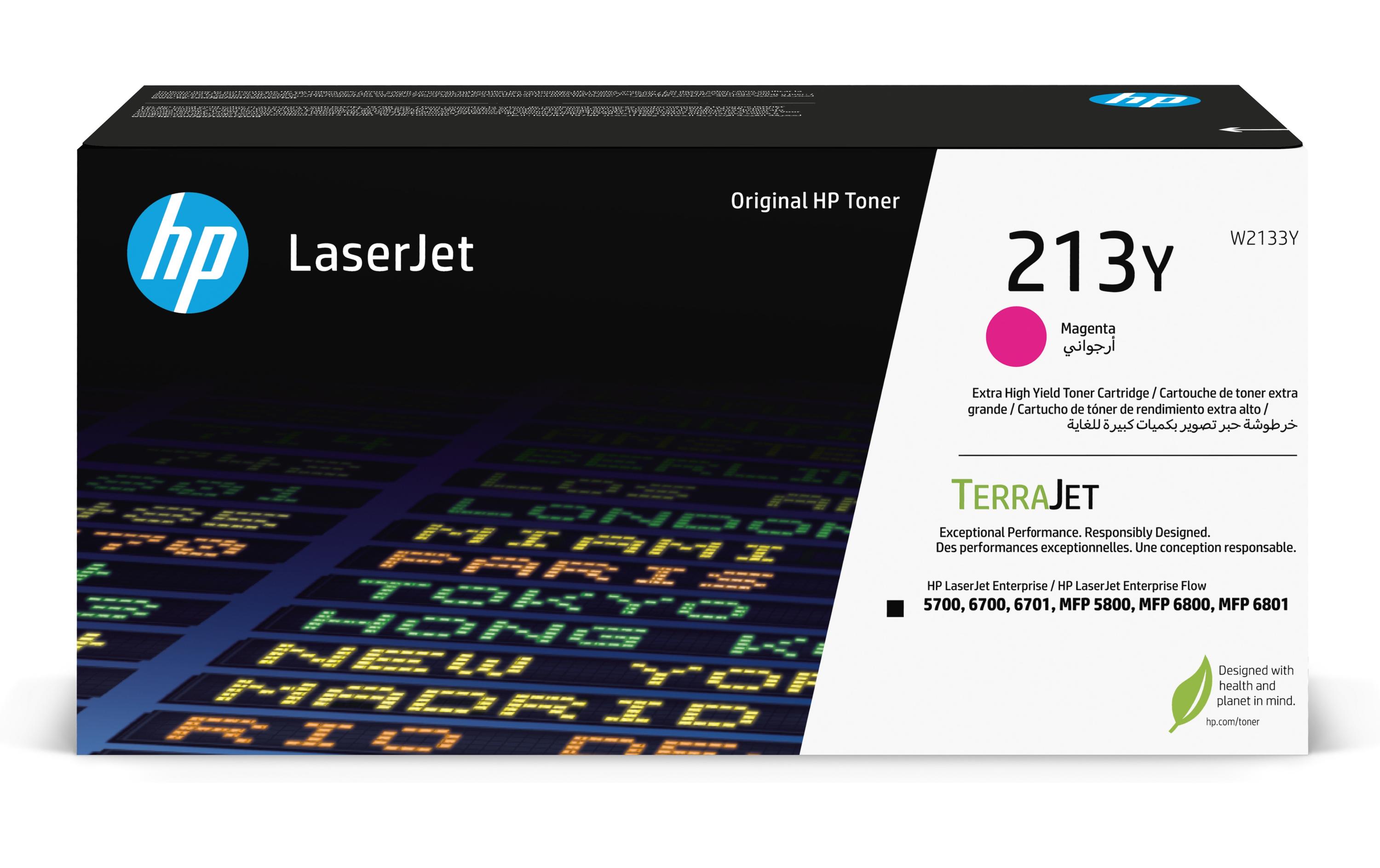 Toner 213Y (W2133Y) Magenta<br>Druckerpatrone, Magenta