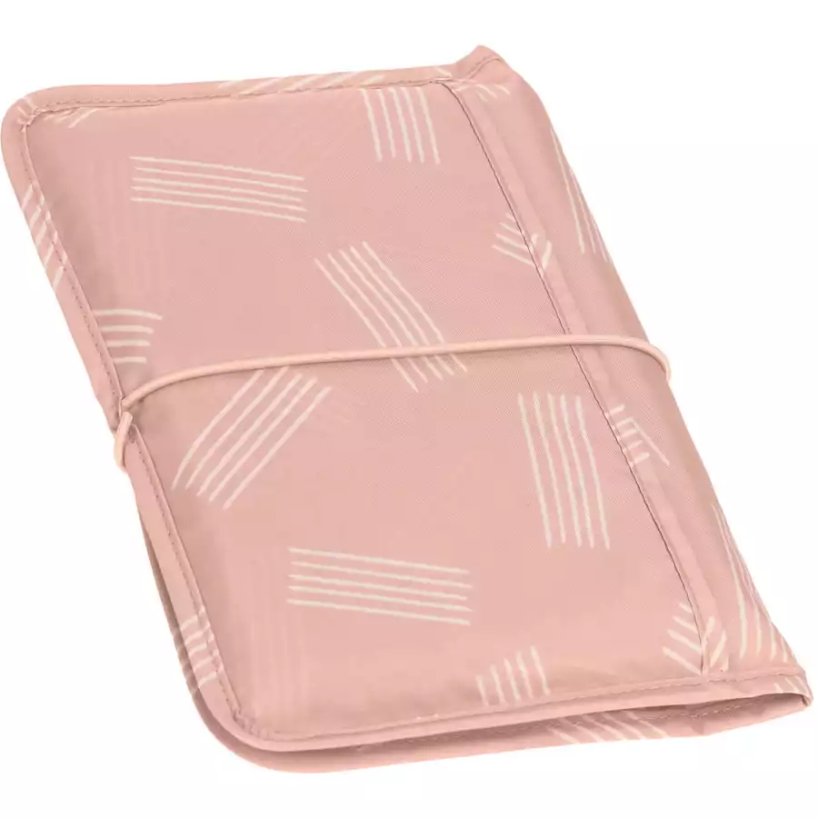 LÄSSIG Windeltasche Casual Changing Pouch Soft Stripes rose