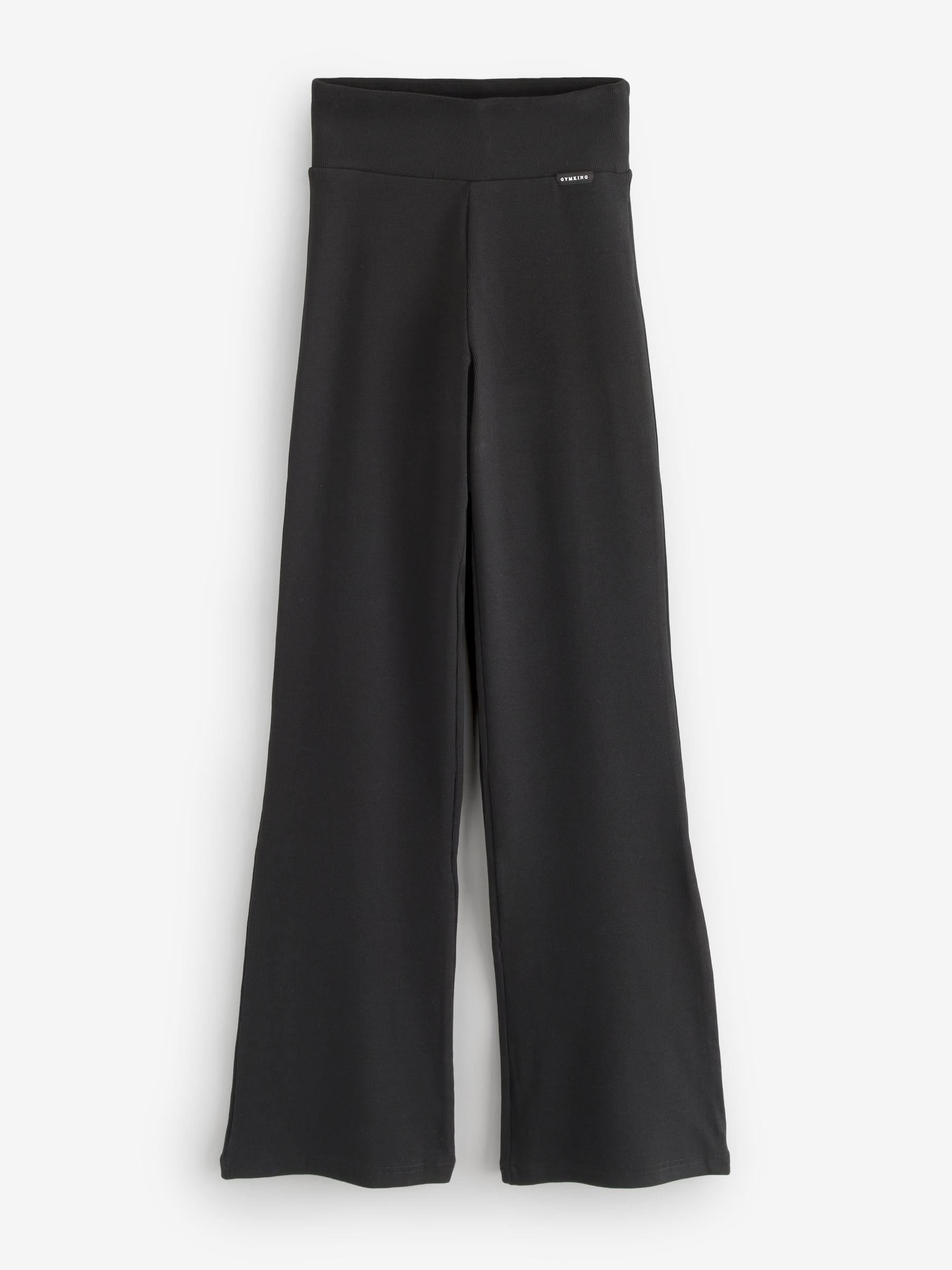 Zwart - Gym King 365 Rib Flared Leggings