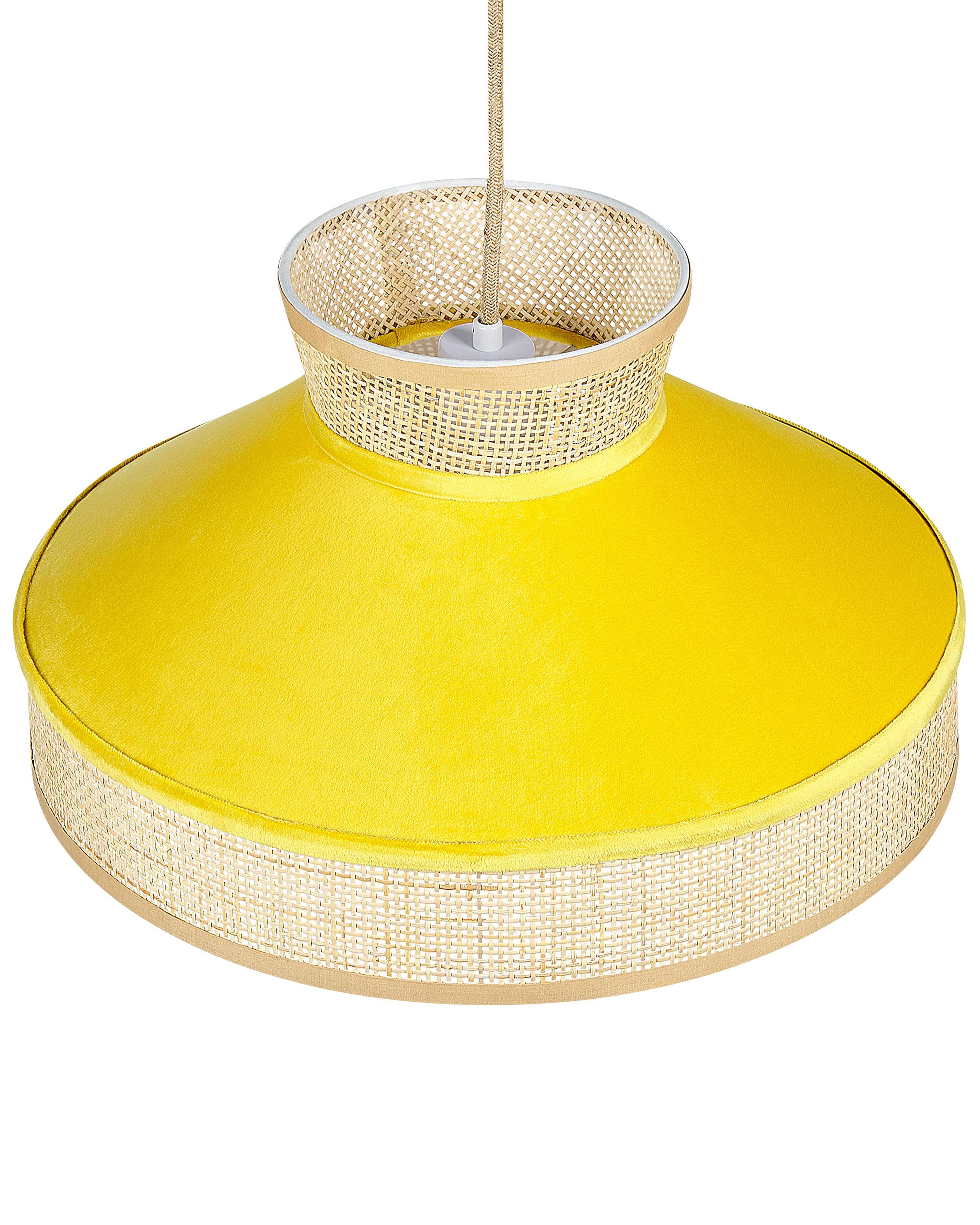 Hanglamp BATALI Rotan Mosterdgeel