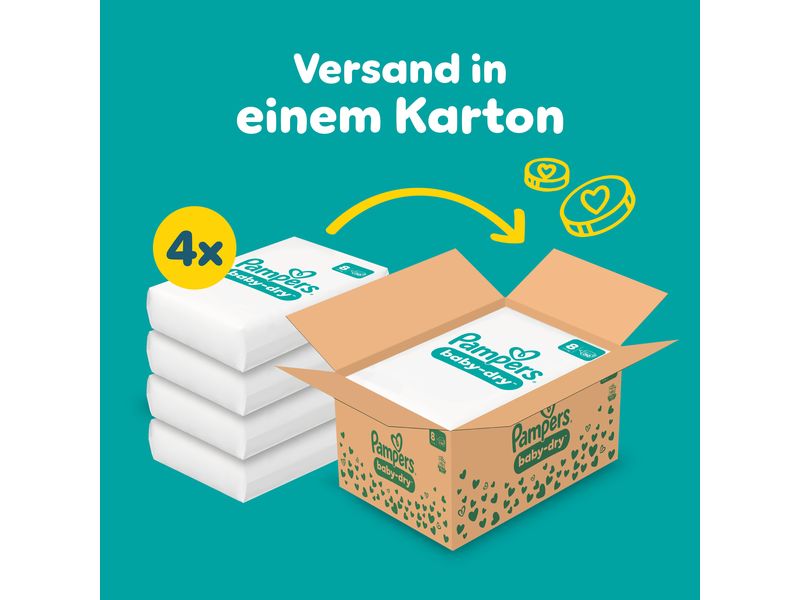 Pampers Windeln Baby Dry Extra Large Grösse 8 Monatsbox 17  kg, 120 Stück