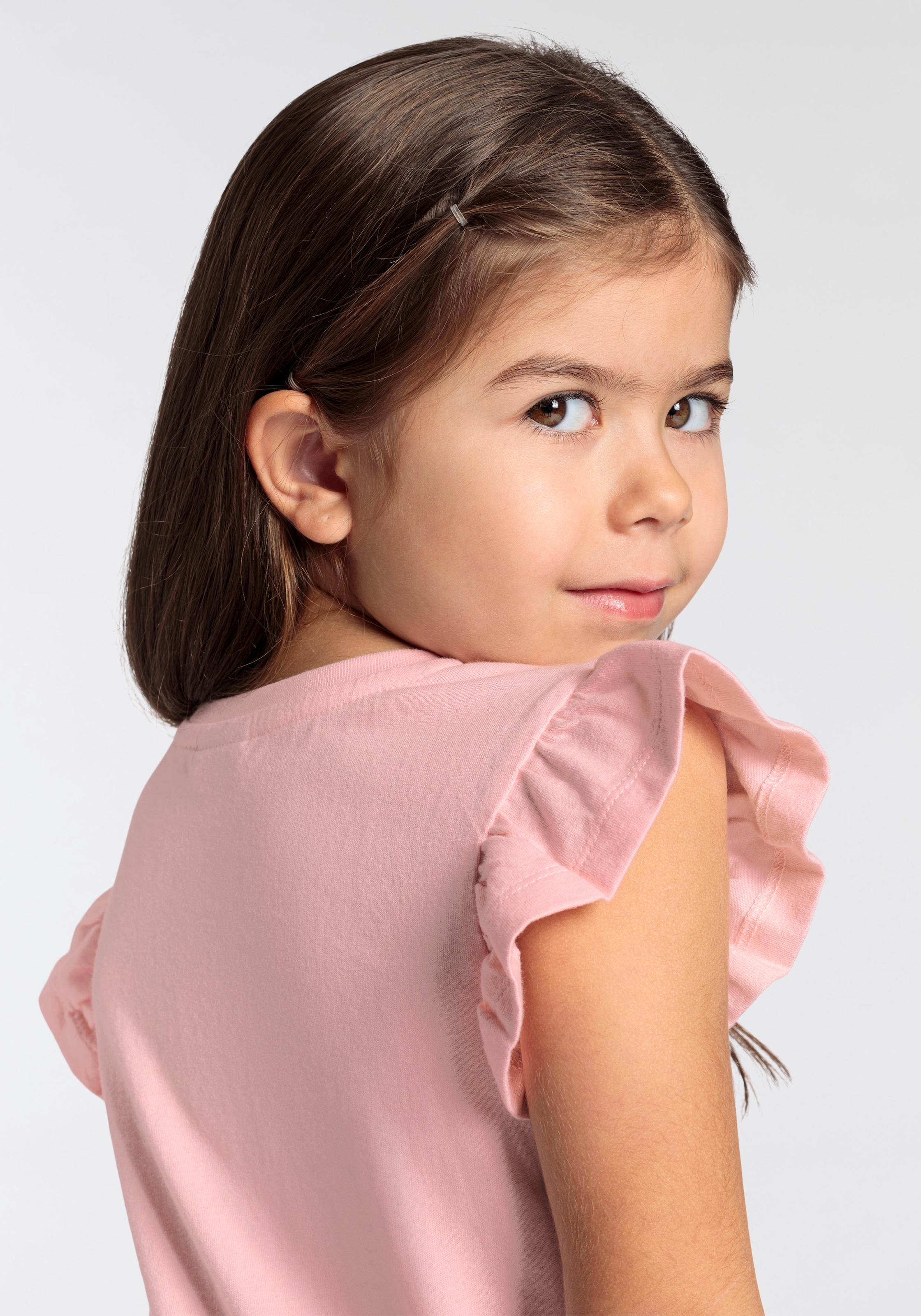 KIDSWORLD T-Shirt »mit Einhorn-Druck«, Kurzarm,  basic geschnitten,  mit modischem Druck