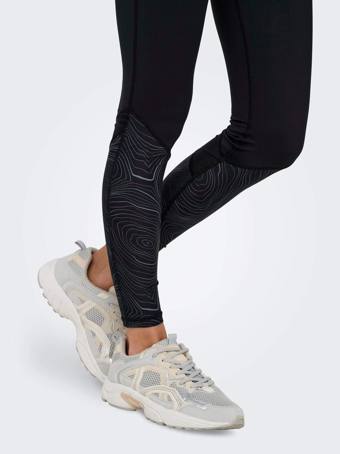 ONPMILA-2-ROCK Hohe Taille Enger Schnitt Sportleggings Black