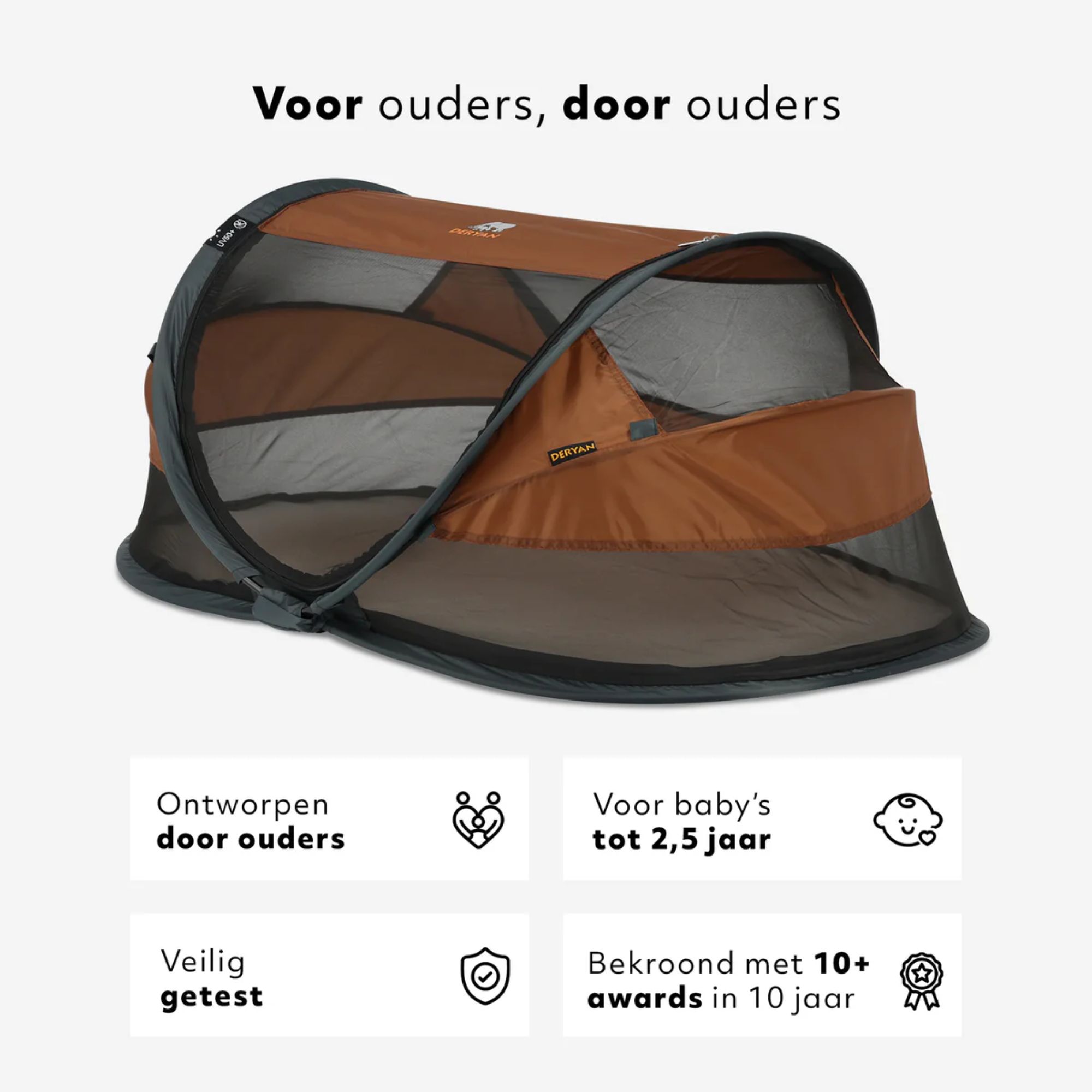 Deryan Baby Luxe campingbedje - Caramel