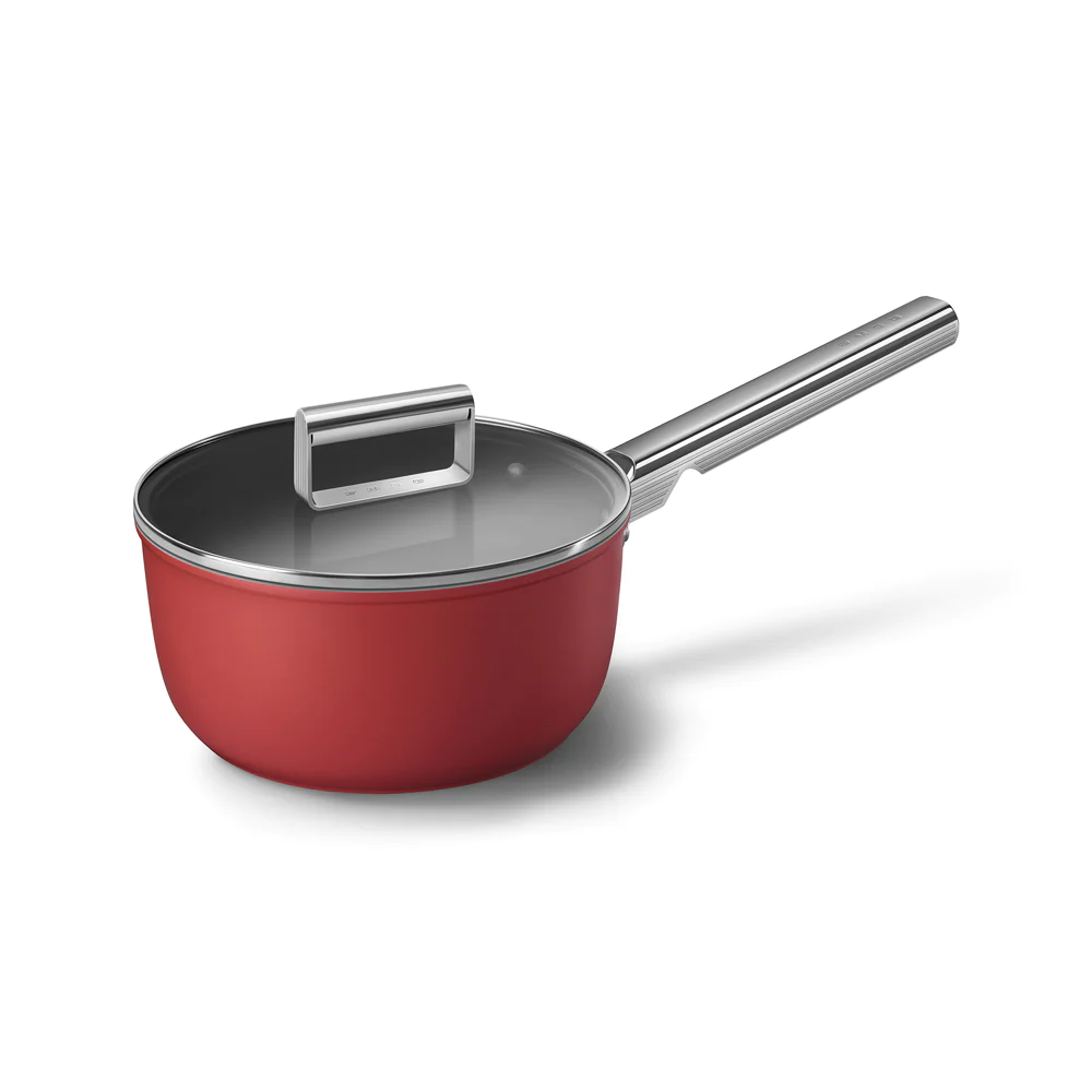 Casserole années 50 20 cm Rouge Smeg
