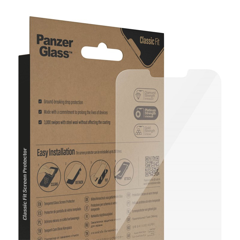 iPhone 14 Plus / iPhone 13 Pro Max Antibakterielle Panzer Glas Displayschutz Case Friendly (2769)