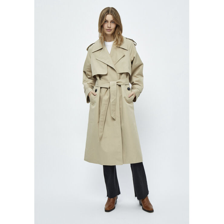 Minus Andrea Trenchcoat Feather gray