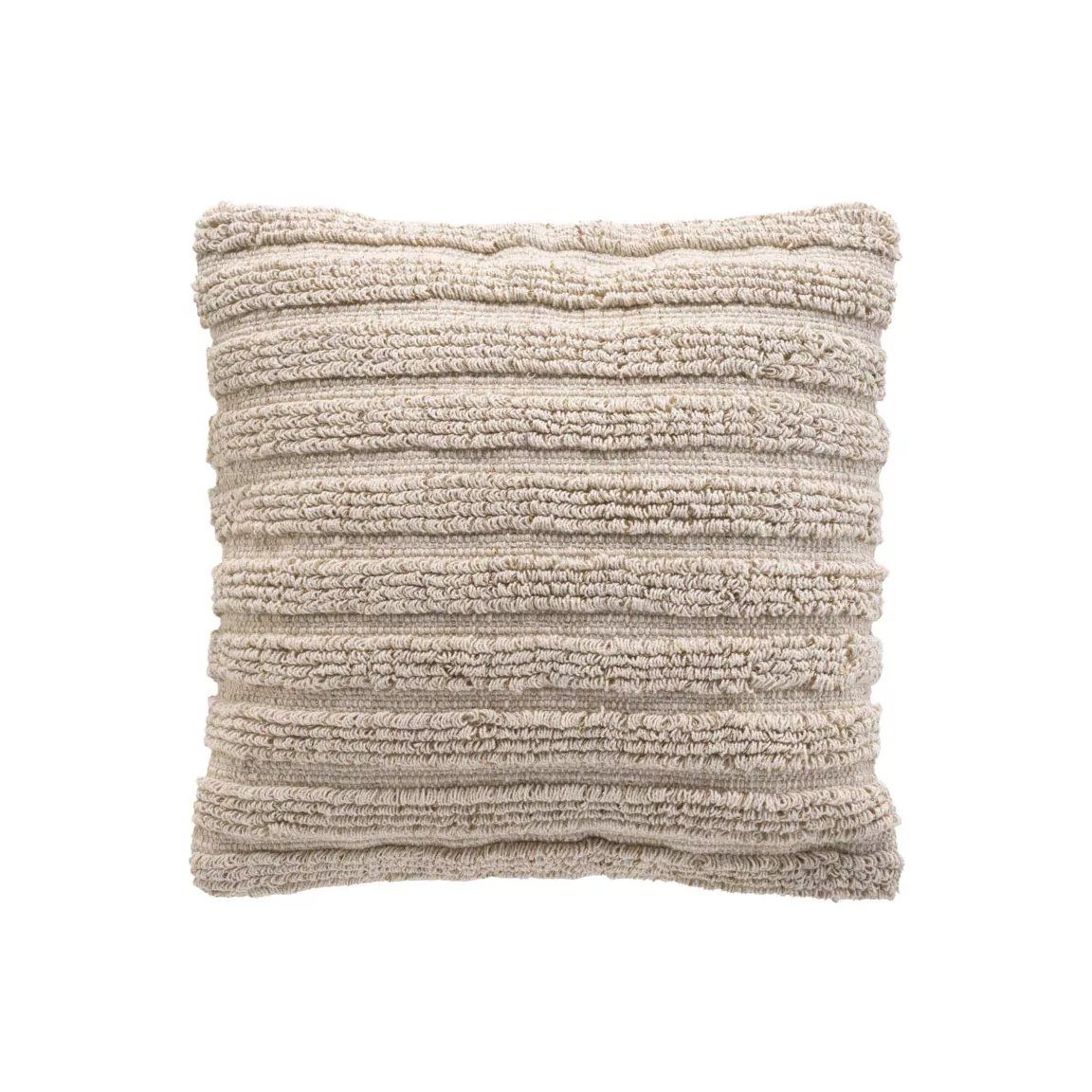 Housse de coussin carrée coton (40 x 40 cm) Kiyo Beige