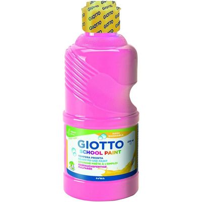 Giotto School - Gouache ultra lavable - rose- bouteille de 250 ml