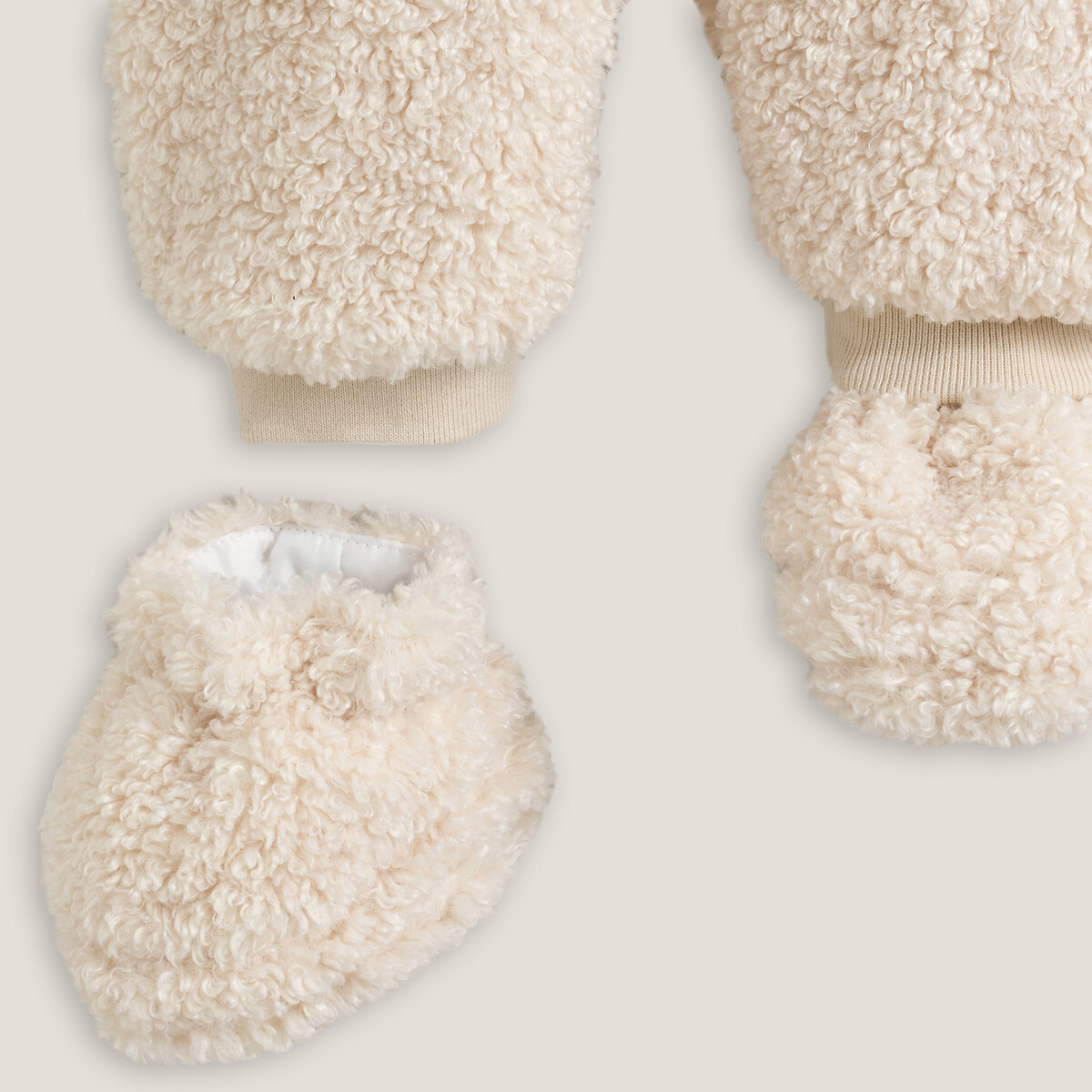 COLEÇÕES LA REDOUTE<br>Conjunto de piloto quente com capuz em sherpa