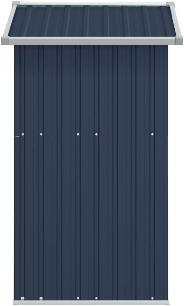 Geräteschuppen Anthrazit 126x97,5x177 cm Verzinkter Stahl