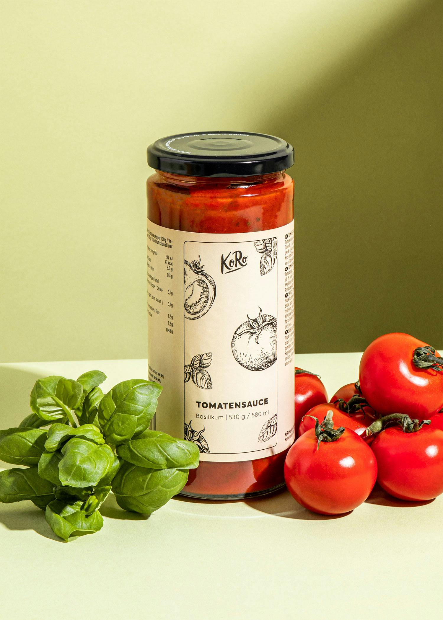 Tomatensoße mit Basilikum 530 g