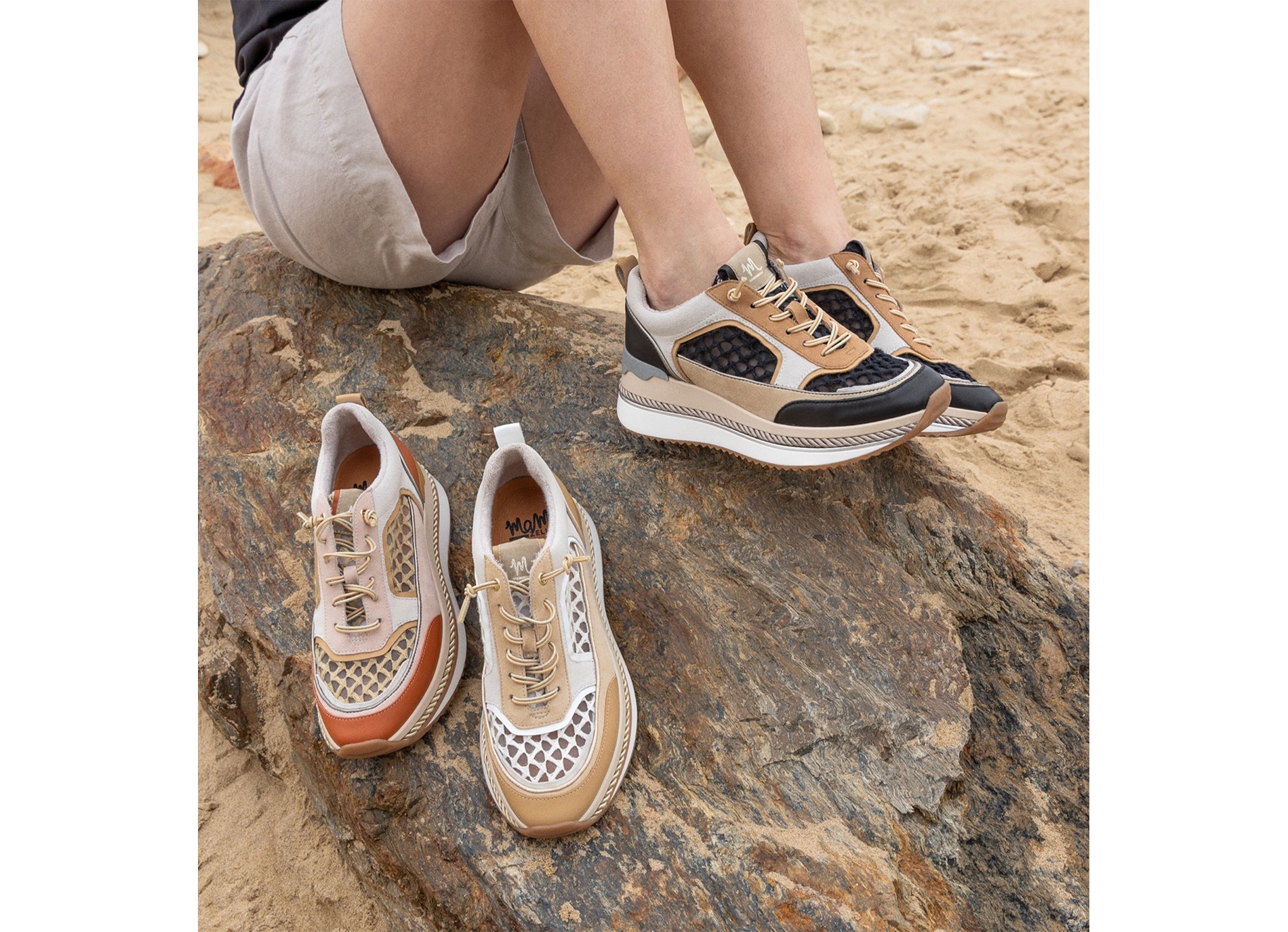 Enon noir beige