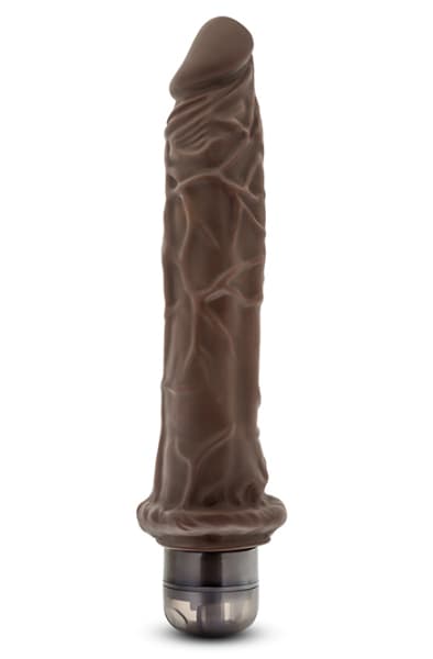 Dr. Skin Cock Vibe 8 Chocolate 25cm Vibrerende dildo