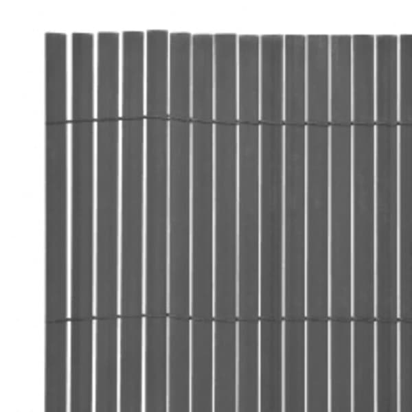 vidaXL Dobbelsidet hagegjerde 110x400 cm grå
