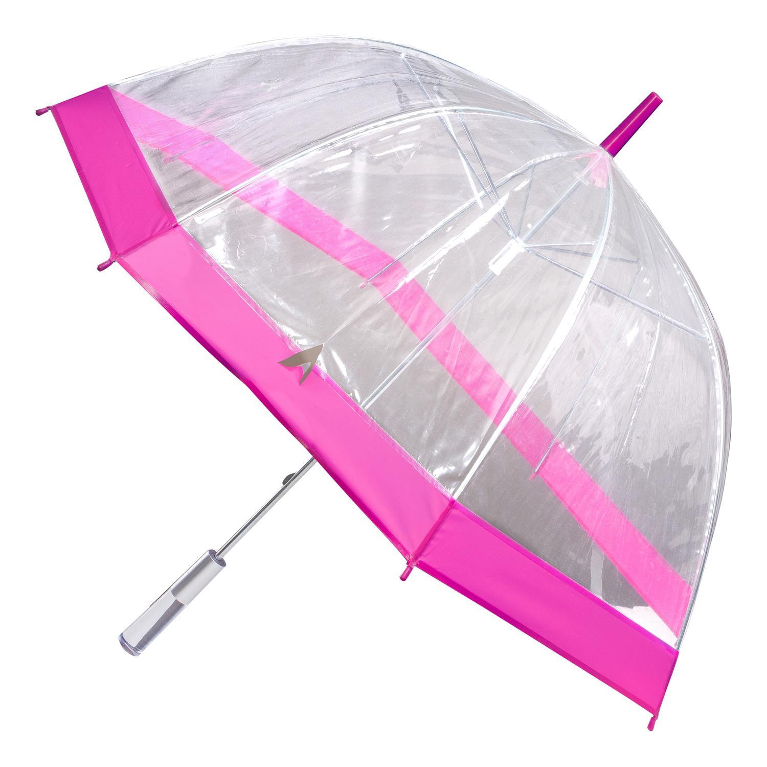 PARAPLUIE LONG DOME TRANSPARENT 80CM