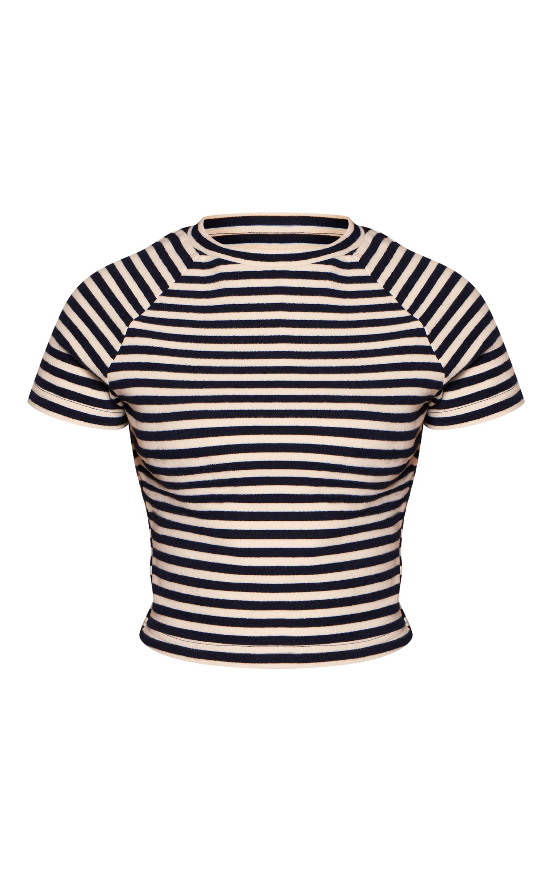 Charbon T-shirt Bébé Ajusté À Rayures Doux Au Toucher Petite