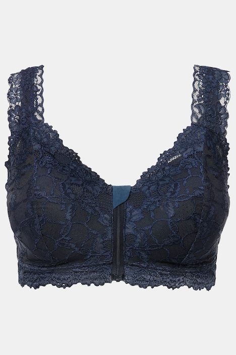 Bralette, Spitze, Reißverschluss, ohne Bügel