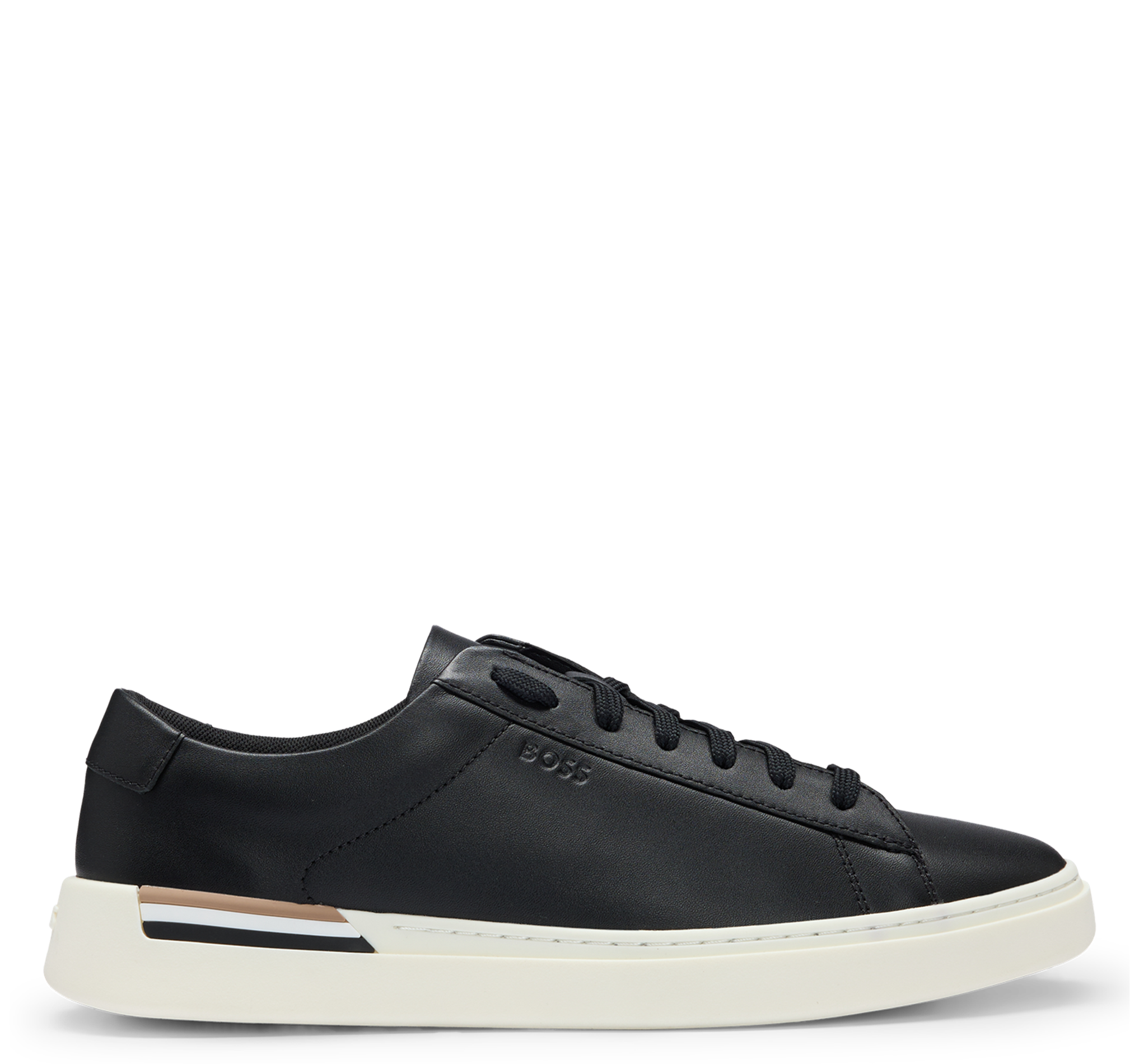 Baskets basses en cuir | Noir