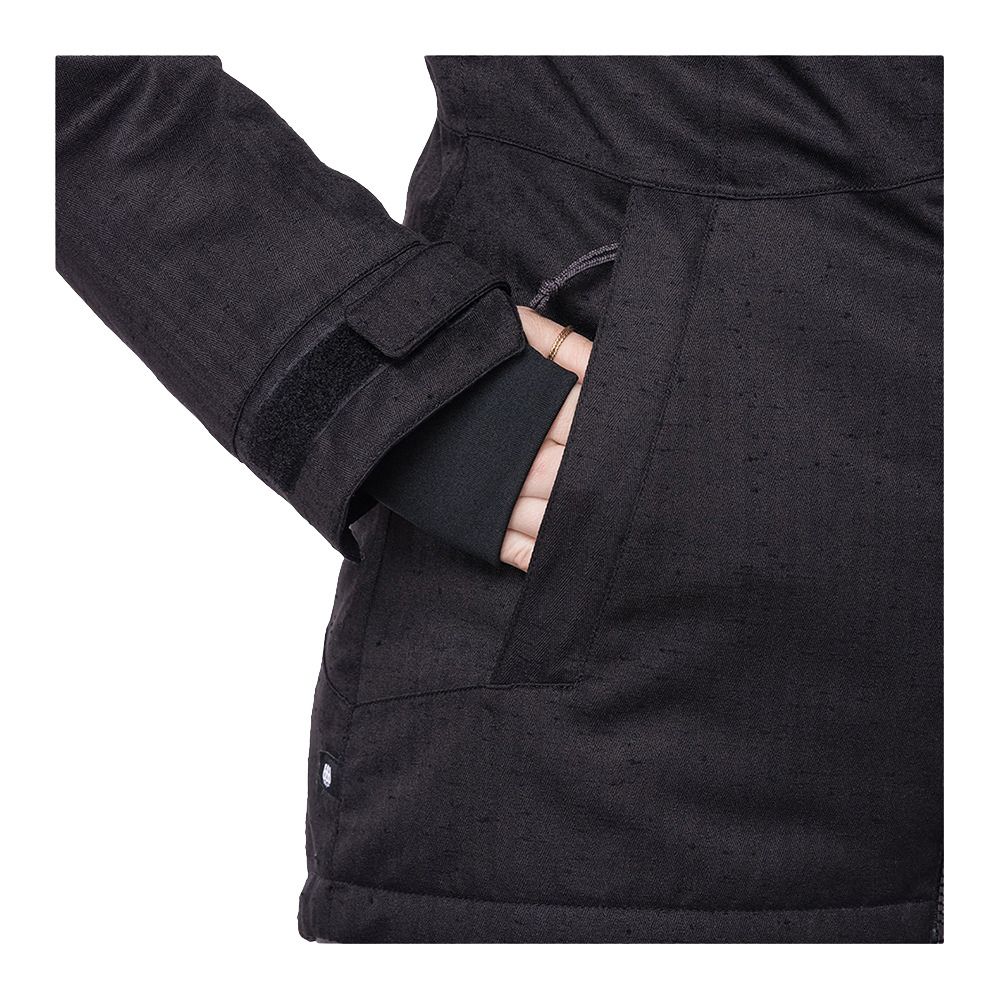 686 RUMOR - Veste ski Femme black slub