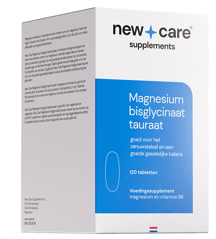 New Care Magnesium Bisglycinaat Tauraat 120 Tabletten